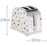 Emma Bridgewater Russell Hobbs Emma Bridgewater Polka Dot 2 Slice Toaster