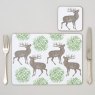 Thornback & Peel Stag & Mistetoe Placemats Set Of 4