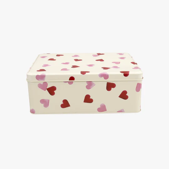 Emma Bridgewater Pink Hearts Medium Shallow Tin