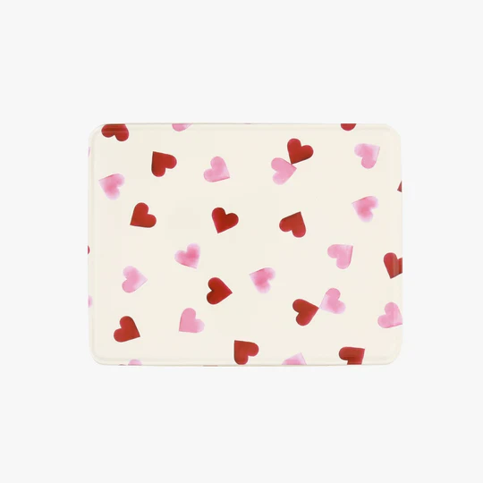 Emma Bridgewater Pink Hearts Medium Shallow Tin