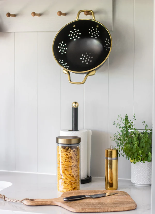 MasterClass MasterClass Matt Black & Brass Colander