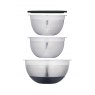 MasterClass Smart Space Stainless Steel Three Piece Bowl Set with Colander