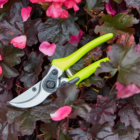 Burgon & Ball Fluorescent Yellow Bypass Secateurs