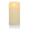 Premier 30x5 Cream Pillar Candle With Flickerbright