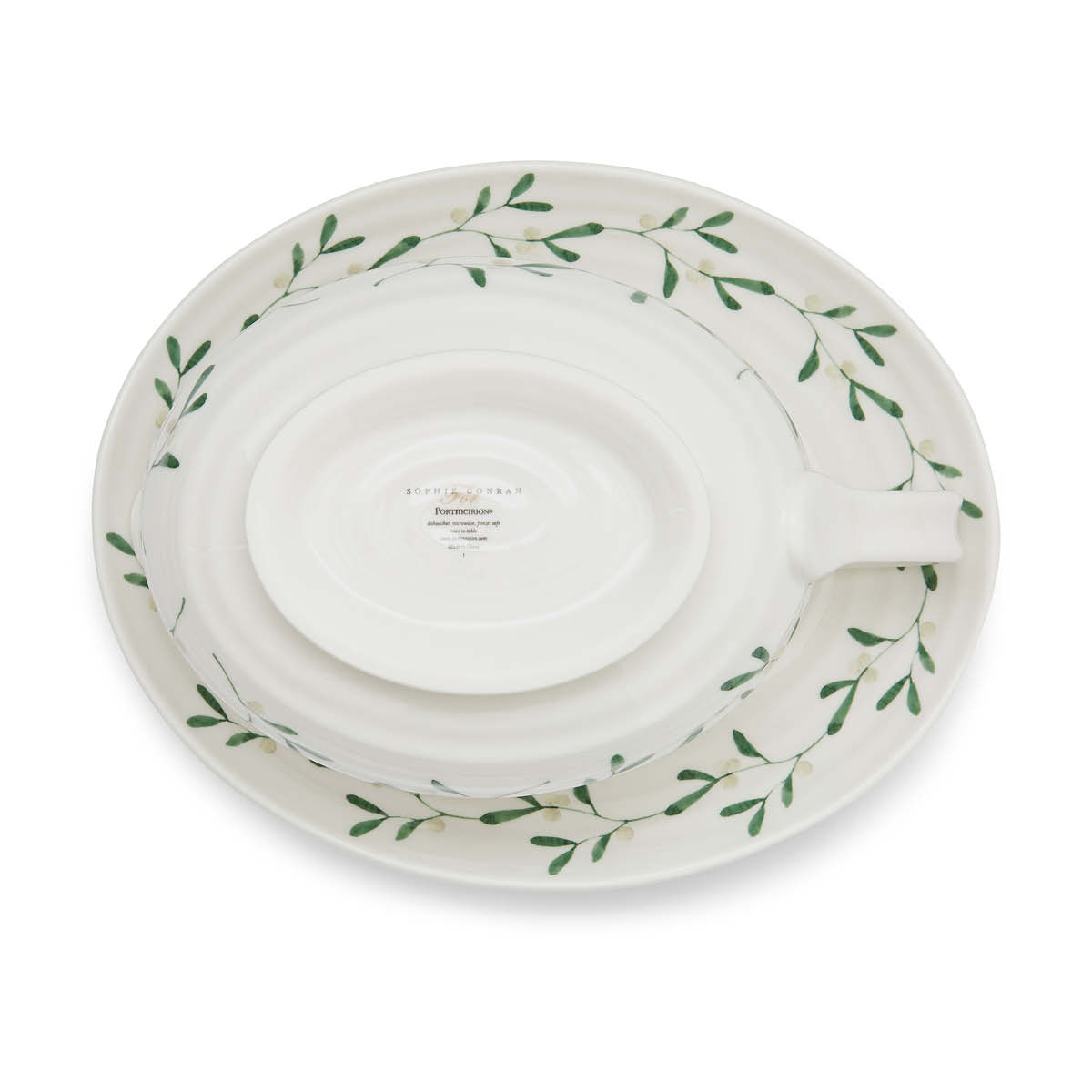 Sophie Conran Mistletoe Gravy Boat & Stand