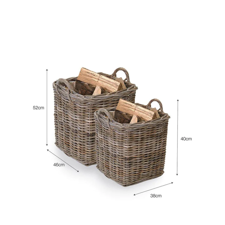 Garden Trading Square Log Basket