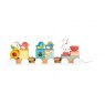 Janod Orange Tree Toys Farmyard Tractor Pull Along