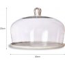 Garden Trading Garden Trading Cake Dome Marble & Glass