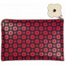 Orla Kiely Flower Foulard Cosmetic Pouch Navy & Red