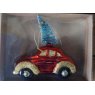 Christmas Car Hanging Glass Ornament