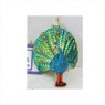 Glass Peacock Hanging Ornament