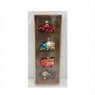 Four Multi Coloured Hanging Glass Ornaments