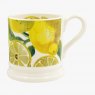 Emma Bridgewater Caroline Gardner Blue Stripe Lemon Scalloped Cereal Bowl