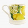 Emma Bridgewater Caroline Gardner Blue Stripe Lemon Scalloped Cereal Bowl