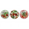 Emma Bridgewater Strawberries Set of 3 Round Caddies