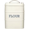 KC Steel Flour Storage Tin Cream