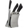 Sabatier 5pc Knife Set With Stainless Steel Block