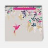 Sara Miller Grey Hummingbird Large Gift Bag