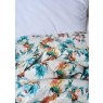 Turquoise Hummingbird Double Quilted Throw