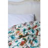 Turquoise Hummingbird Double Quilted Throw