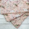 Peach Blossom Double Quilted Throw