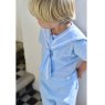 Blue Linen Sailor Top & Short Set 1-2 Years