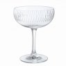 Dartington Crystal Limelight Mitre Champagne Saucers Pair