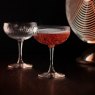 Dartington Crystal Limelight Mitre Champagne Saucers Pair