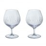 Dartington Crystal Limelight Mitre Brandy Pair