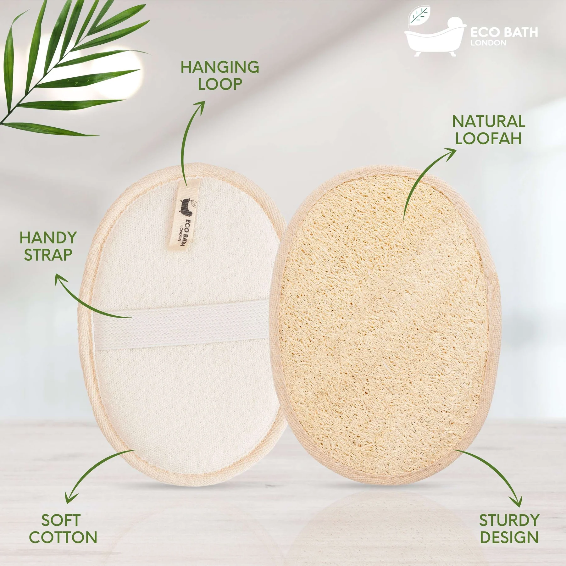 Eco Bath Natural Loofah Pad