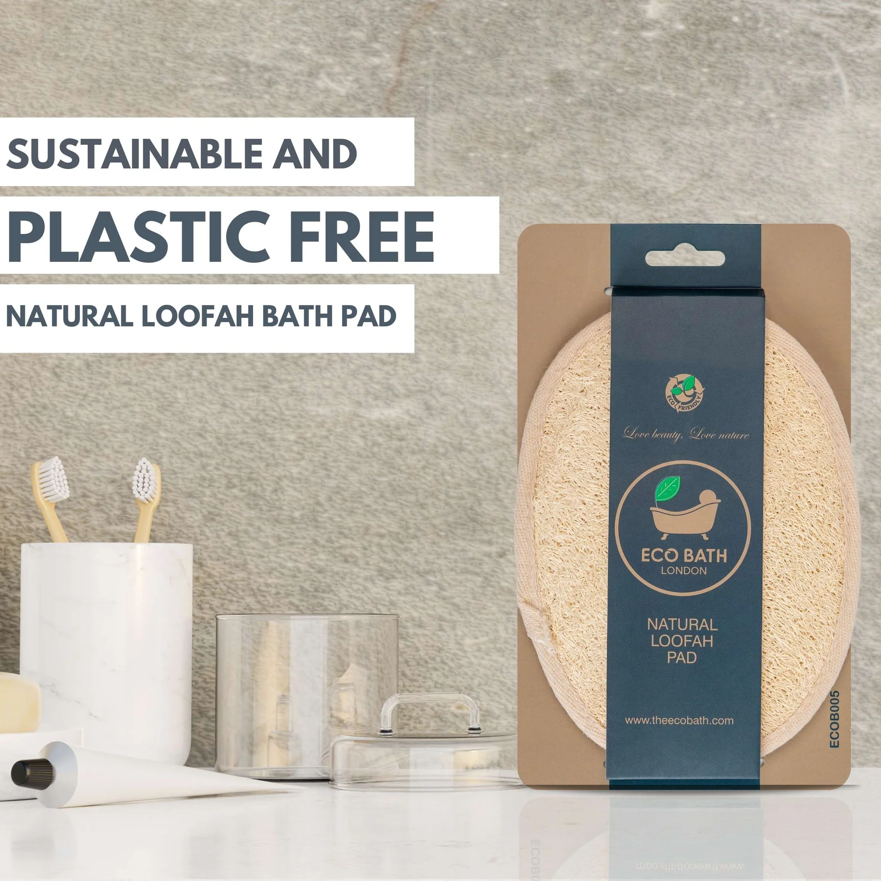 Eco Bath Natural Loofah Pad