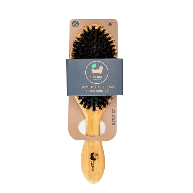 Eco Bath Bamboo Hair Brush Boar Bristle