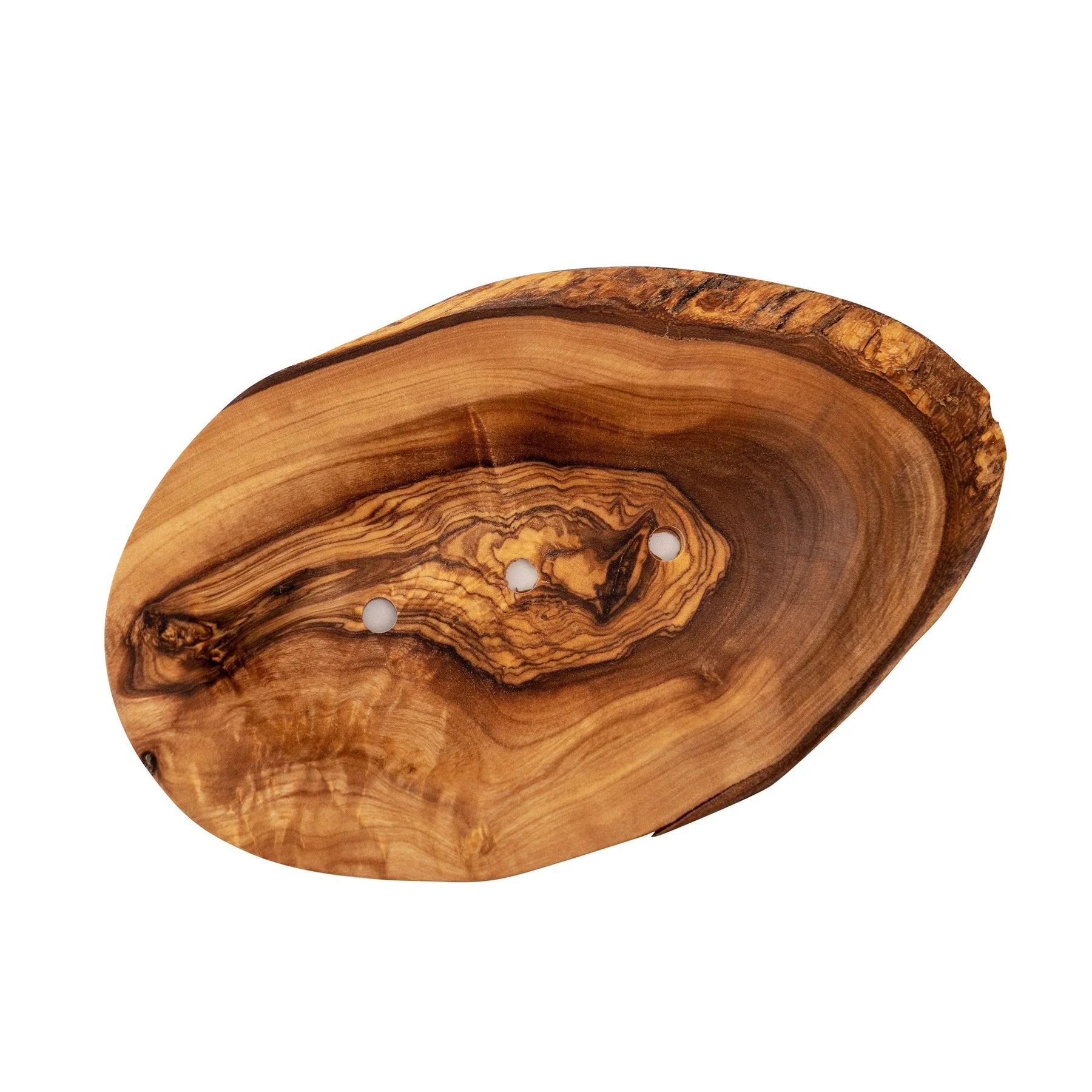 Eco Bath Olive Wood Leaf Soap Dish