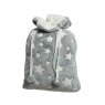 Grey Star Fur Throw In Bag