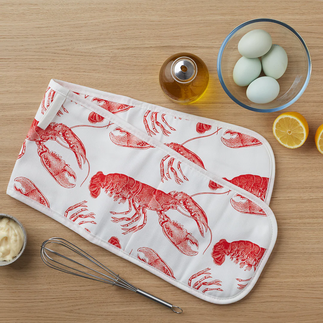 Thornback & Peel Coral Lobster Double Oven Glove