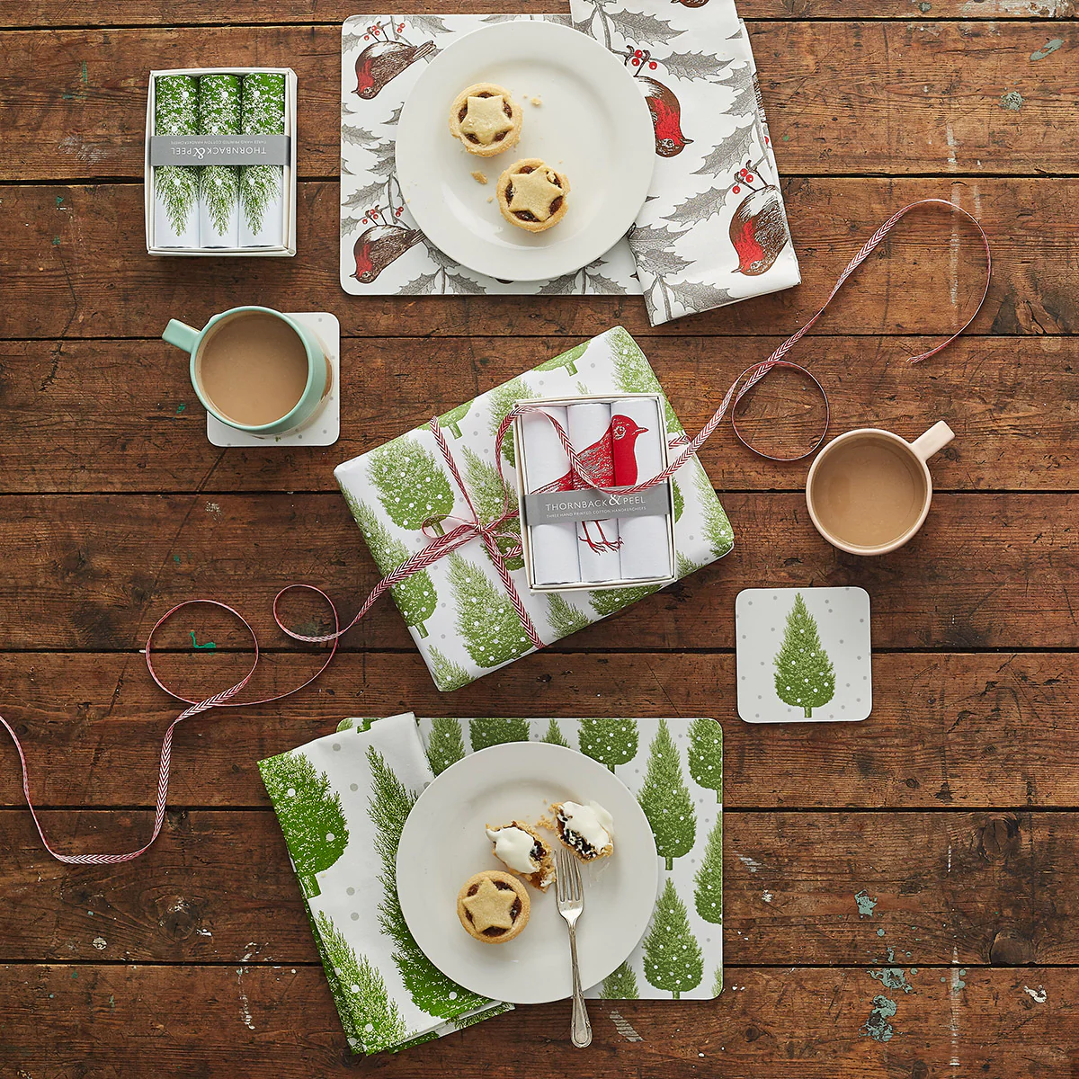 Thornback & Peel Christmas Tree Napkins Set of 4