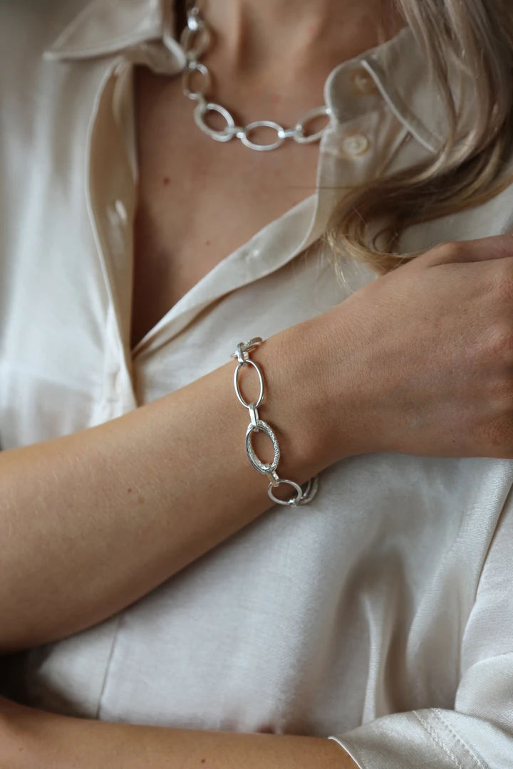 Echo Chain bracelet Silver