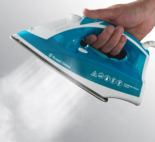 Russell Hobbs Supreme Steam Traditional Iron - Blue & White