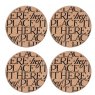 Emma Bridgewater Black Toast Set of 4 Cork Coasters