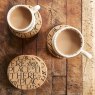 Emma Bridgewater Black Toast Set of 4 Cork Coasters