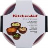 Kitchen Aid Set 4 Prep Bowls With Lids Empire Red