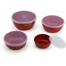 Kitchen Aid Kitchen Aid Set 4 Prep Bowls With Lids Empire Red