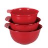 Kitchen Aid Kitchen Aid Set of 3 Mixing Bowls Empire Red
