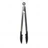 Kitchen Aid Silicone Tipped SS Tongs Black