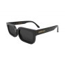 Newgate London Mole Feisty Sunglasses Matte Pale Grey/Black