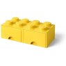 Lego 8-Stud Red Storage Brick Drawer