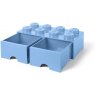 Lego 8-Stud Red Storage Brick Drawer