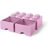 Lego 8-Stud Red Storage Brick Drawer