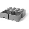 Lego 8-Stud Red Storage Brick Drawer