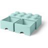 Lego 8-Stud Red Storage Brick Drawer